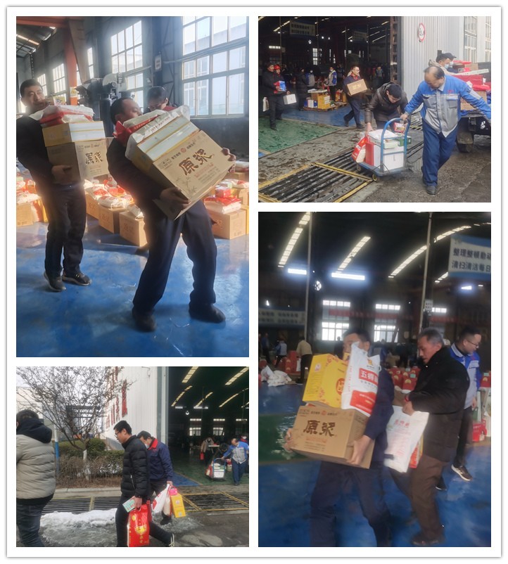 各部门发放人员配合默契，维护秩序、搬运、核对，各司其责，一箱箱承载着公司关怀的福利品传递到员工手中副本.jpg