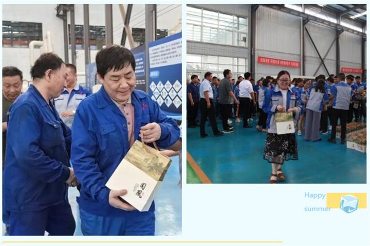 随着炎炎夏日的来临，近期气温逐步攀升，为切实做好夏季防暑降温工作，保障员工的身体健康，7月17日下午，山东金格瑞开展“您战高温助振兴 我送清凉鼓干劲”--夏送清凉主题活动，给所有的员工送上了防暑降温茶，用爱心给这个炎夏降温。.jpg